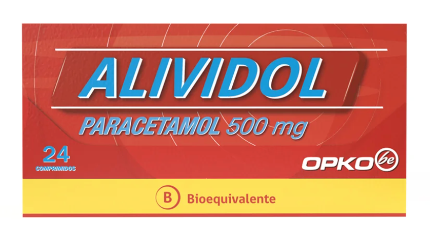 Paracetamol Alividol 500 mg 24 comprimidos